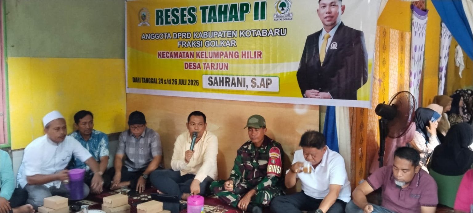 Sahrani Serap Aspirasi pada Reses di Desa Tarjun