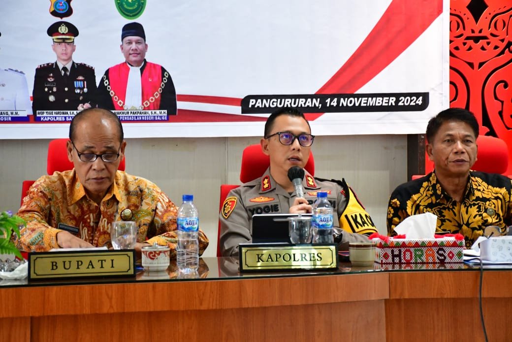 Kapolres Samosir Tekankan Pencegahan Gangguan Kemanan Jelang Pilkada Serentak 2024