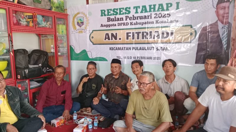 Anggota DPRD Kotabaru, Fitradi Terima Usulan Warga Pada Reses di Desa Baharu Utara