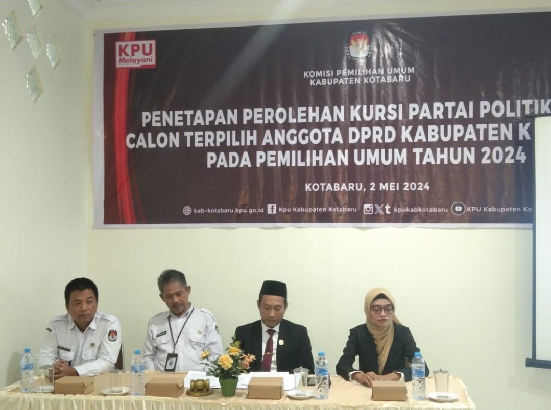 35 Caleg Terpilih Di Tetapkan KPU Kotabaru Pada Rapat Pleno